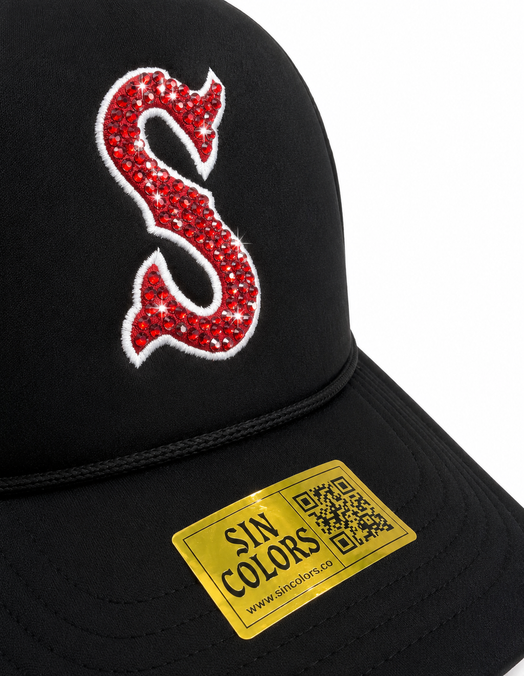 Sox *Crystals* Mesh Trucker SnapBack (Black)