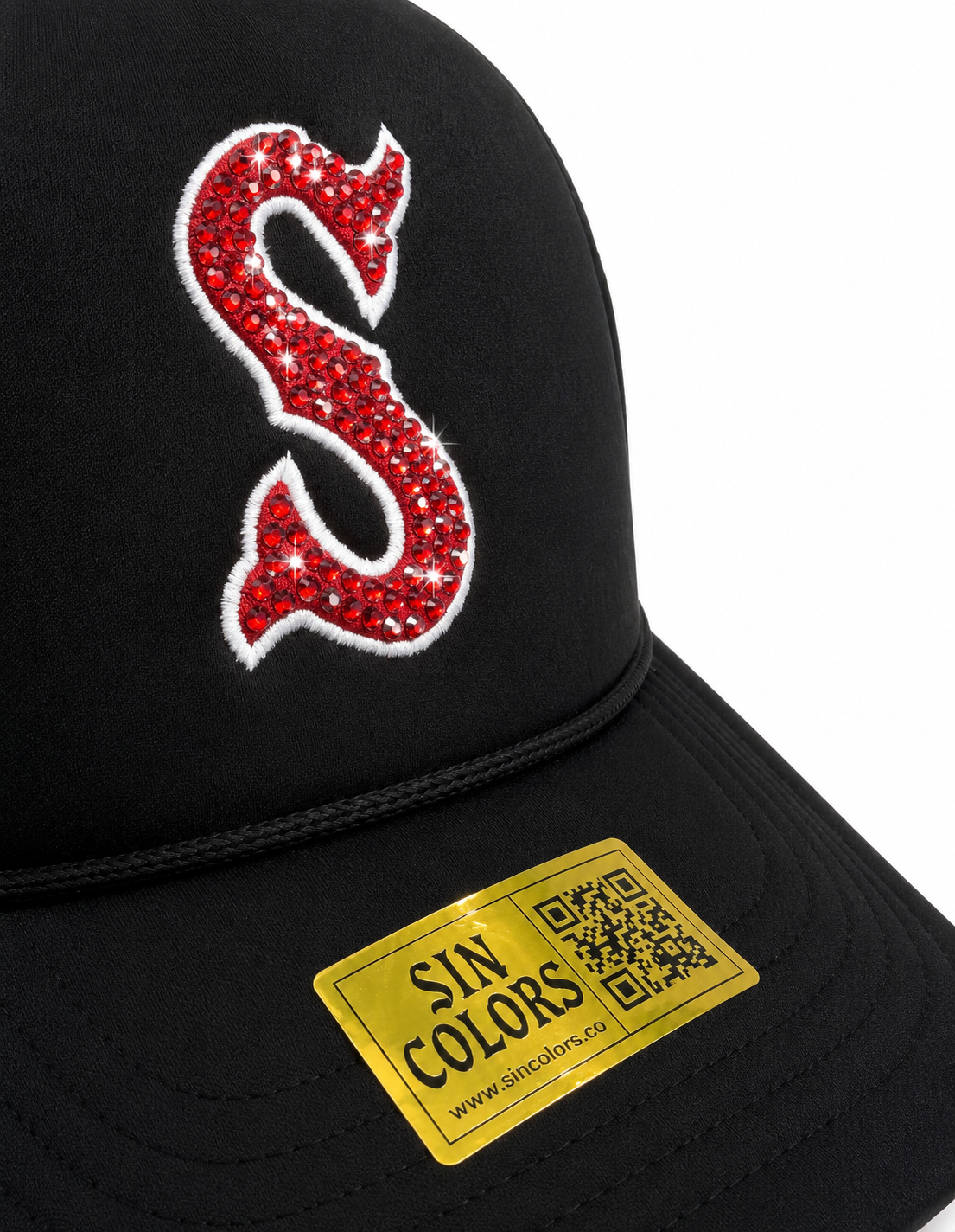 Sox *Crystals* Mesh Trucker SnapBack (Black)
