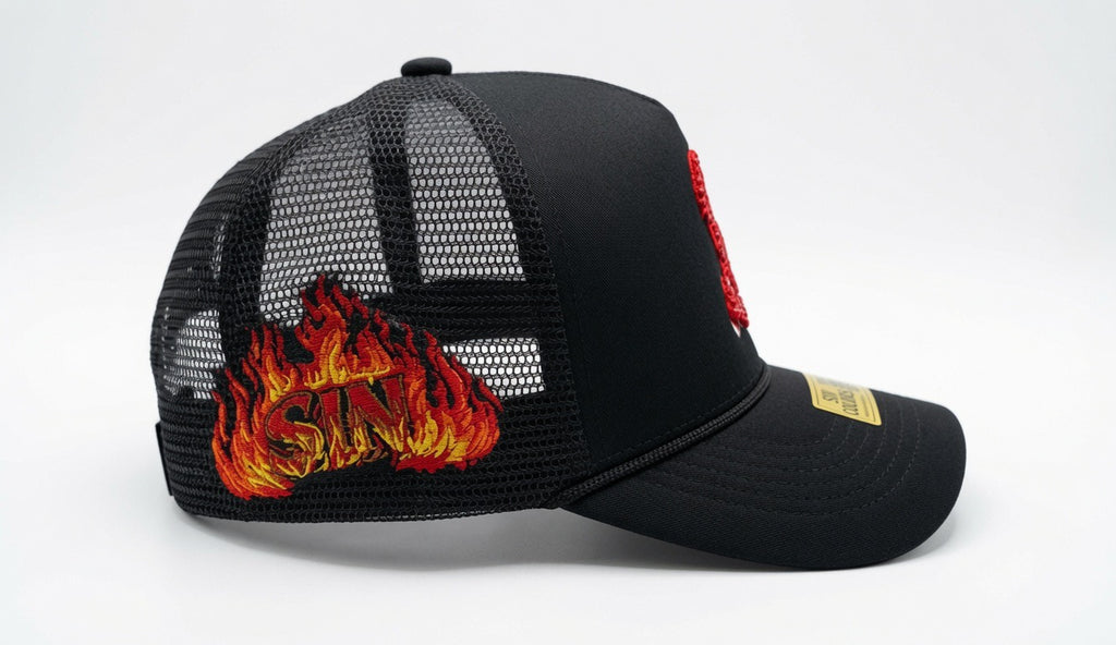Sox *Crystals* Mesh Trucker SnapBack (Black)