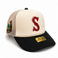 Sox *Crystals* Mesh Trucker SnapBack (Beige/Black)